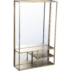 PTMD Delilah Spiegel - 43x14x70,5 cm - Opbergruimte - Goud