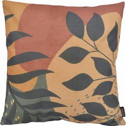 Sierkussen Yara Leaves #2 | 45 x 45 cm | Katoen/Linnen