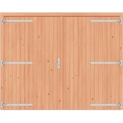 Dubbele brede deur dicht douglas, 254 x 217 cm