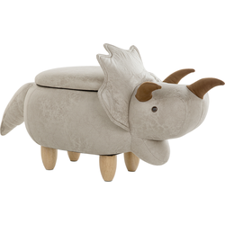 Beliani TRICERATOPS - Dierenhocker-Grijs-Polyester