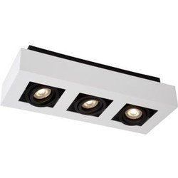 LED opbouwspot-dim to-warm wit-zwart 3x5W