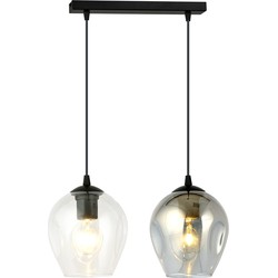 moderne hanglamp Montanari Zwart 2-lichts