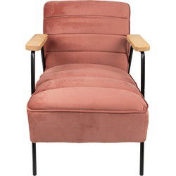 Clayre & Eef Fauteuil met Armleuning Roze IJzer