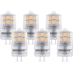 Groenovatie G4 LED Lamp 2W Warm Wit 6-Pack