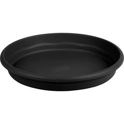 Hega Hogar Opvangbord - zwart - kunststof - D18 cm - Plantenpotten