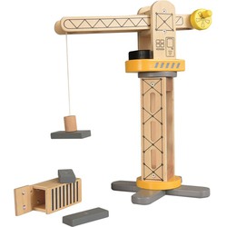 Egmont Toys Egmont Toys Houten bouwkraan met magneethaak 18,5x27,5x34 cm