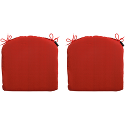 Madison Zitkussen -  Basic Red  -  46x48  -  Rood  -  2 Stuks