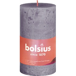 Rustic Shine Blockkerze 100/50 Frosted Lavender - Bolsius