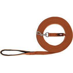 TRIXIE HONDENRIEM SLEEPLIJN KATOEN ROEST BRUIN 5 MTR X 2 CM