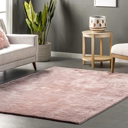 Wasbaar vloerkleed - Solid Roze - 80 X 150 CM