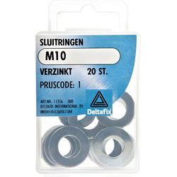 Sluitringen m10 verz 20st