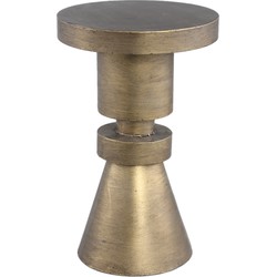 PTMD Lox Gold metal sidetable massive construct round