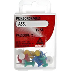 Prikbordnagels ass. 15st