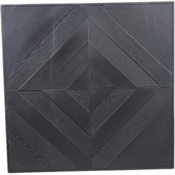 PTMD Mixa Wandpaneel - 90 x 1 x 90 cm - Ijzer - Zwart