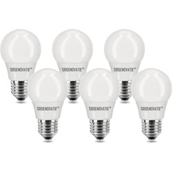 Groenovatie E27 LED Lamp 5W 3-Standen Dimbaar Warm Wit 6-Pack