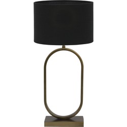 Tafellamp Jamiri/Livigno - Ant, Brons/Zwart - Ø30x67cm