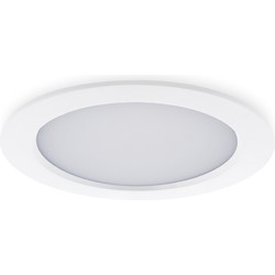 Groenovatie LED Paneel Plafondlamp 18W, Rond ⌀18cm, Warm Wit, Inbouw