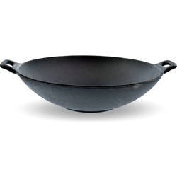 OTIX Gietijzeren wokpan - Alle warmtebronnen - Wokpan Inductie - Pan - Zwart - 31cm - Gietijzer - Wokpannen