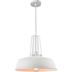 QUVIO Hanglamp rond wit - QUV5080L-WHITE