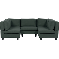 Beliani UNSTAD - Modulaire Sofa-Groen-Polyester