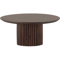 Salontafel Ø90, Mango Dark Walnut