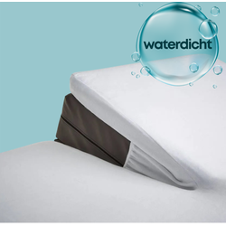 Waterdichte Matrasbeschermer Splittopper Hoeslaken Badstof-Lits-jumeaux (200x220 cm)