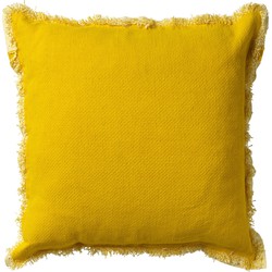 Dutch Decor BURTO - Sierkussen 45x45 cm - gewassen katoen - Lemon - geel - Dutch Decor