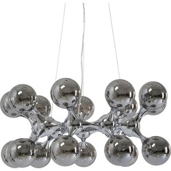 Kare Hanglamp Atomic Balls Silver Ø74cm