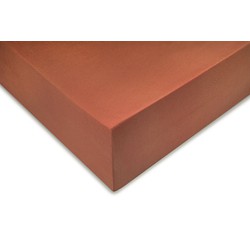 Zo!Home Hoeslaken Satinado fitted sheet Copper Orange 90 x 210 220 cm