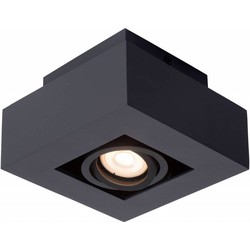 LED opbouw spot wit-zwart 5W dim-to-warm