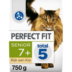 Droogvoer voor senior katten 750g stazak PERFECT FIT