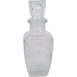 Clayre & Eef Decoratie Fles 125 ml Transparant Glas