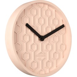 Karlsson - Wandklok Honeycomb - Roze- Ø31cm