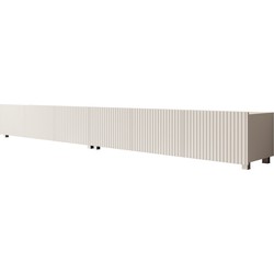 Meubella - TV-Meubel Kenderes - Wit - 300 cm