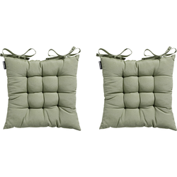 Madison Toscane Kussen - Panama Sage - 46x46 - Groen - 2 Stuks