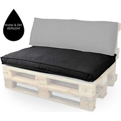 Unique Living | Palletkussen Luana | Outdoor Collectie | Zwart | 80x120x8cm