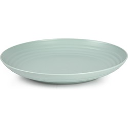 Plasticforte Rond diner bord/camping bord - Dia 25 cm - mintgroen - kunststof - Dinerborden