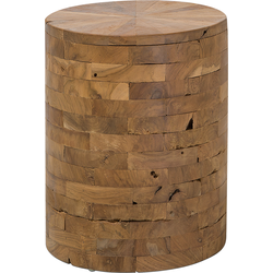 BRANT - Bijzettafel - Lichte houtkleur - Teakhout