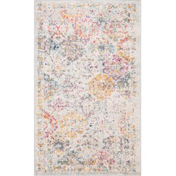 Safavieh Modern Chic Indoor Woven Area Rug, Madison Collection, MAD611, in Grey & Gold, 91 X 152 cm