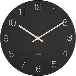 Wall Clock Charm Engraved Numbers Small