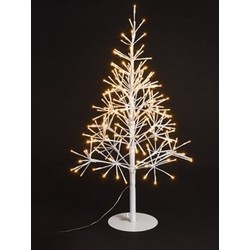 2x Lichtboompjes kerstdecoratie 50 cm - kerstverlichting figuur