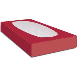 Hoeslaken Hip Jersey katoenen Rood Hoeslaken 80/90x200cm