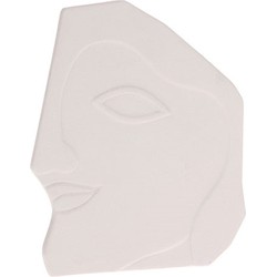 HKliving masker face aardewerk mat wit large