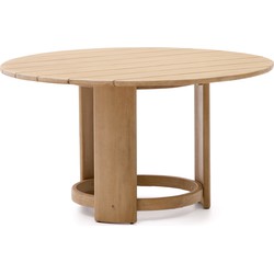 Kave Home - Ronde tafel Xoriguer van FSC 100% massief eucalyptushout Ø140 cm