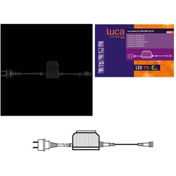 Luca Lighting connect 24 transformator voor 1500 lampjes - Zwart