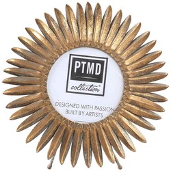 PTMD Noreen Ronde Fotolijst Blad - 24 x 13,5 x 23,5 cm - Ijzer - Goud