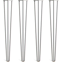 The Hairpin Leg Co. – Hairpin Legs – 12mm – Werkbladpoten – 3 Zware Staven - Onbewerkt Staal