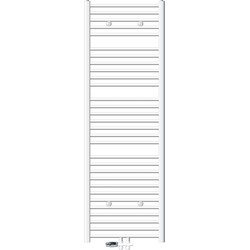 Badkamerradiator Sahara 600 x 1800 mm Wit gebogen + middenaansluiting