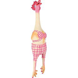TRIXIE LATEX / POLYESTERVLIES KIP IN BIKINI MET DIERENGELUID 48 CM 2 ST