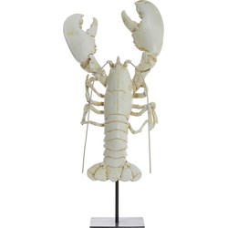Light&living Ornament op voet 25x14x56,5 cm LOBSTER gebroken wit